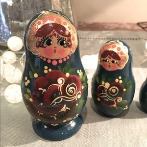Russian Matrioska wooden figurines